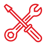 Red tools icon